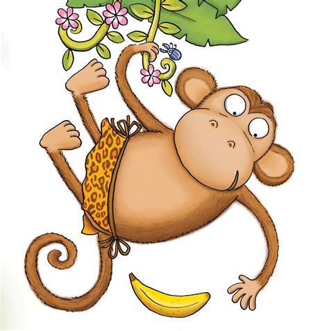 Monkey Tarzan Jungle Kids Illustration By Kate Daubney Monkeys