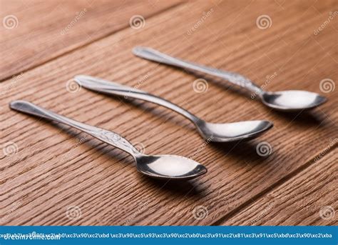 Teaspoon On The Table Spoon Close Up Stock Photo Image Of Food
