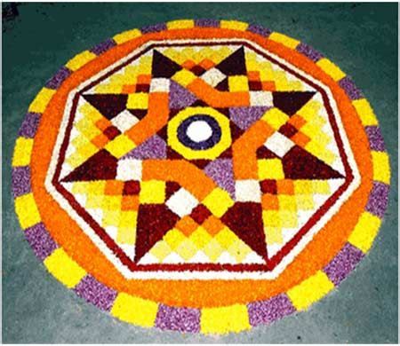 Festivals mean colors, new clothes, guests at home, gourmand savoring of festive delicacies, hullabaloo; 50 Best Pookalam Designs For Onam 2019 | Pookalam design ...
