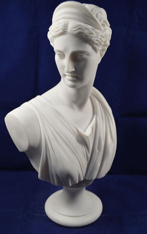 Artemis Sculpture Diana Bust Ancient Greek Goddess Of Hunt