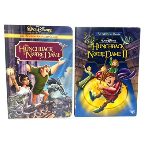 Disney The Hunchback Of Notre Dame 1 And 2 Dvd Collection Lot Good