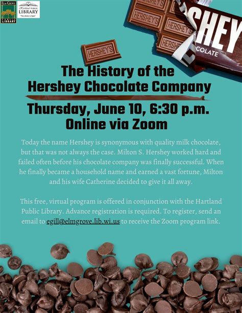 The History Of The Hershey Chocolate Company Friends Of Elm Grove Library