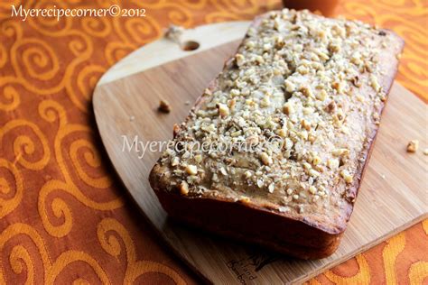 Though it is not a layered cake, it is the best banana cake ever! Mye's Kitchen: Eggless Banana Walnut Cake