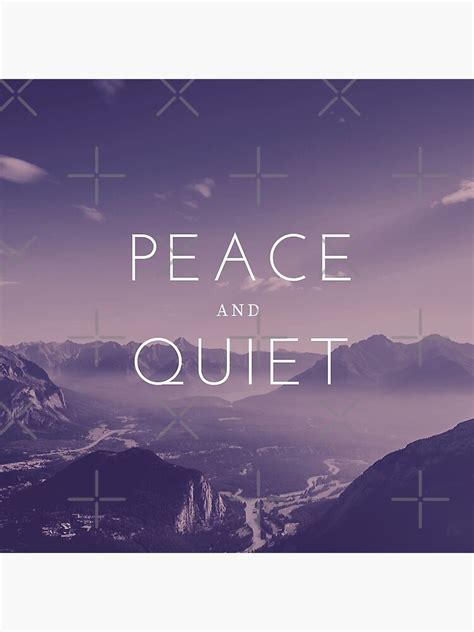 Peace And Quiet Aesthetic Poster For Sale By Wbfm Redbubble