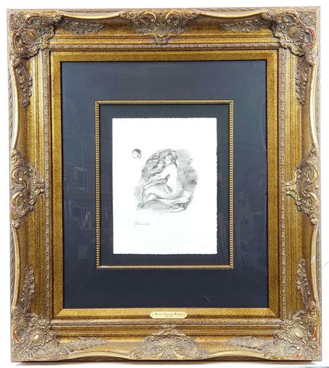 Lot Pierre Auguste Renoir Signed Lithograph