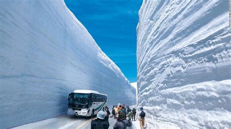 Roof Of Japan Deep Snow Corridor Opens To Visitors