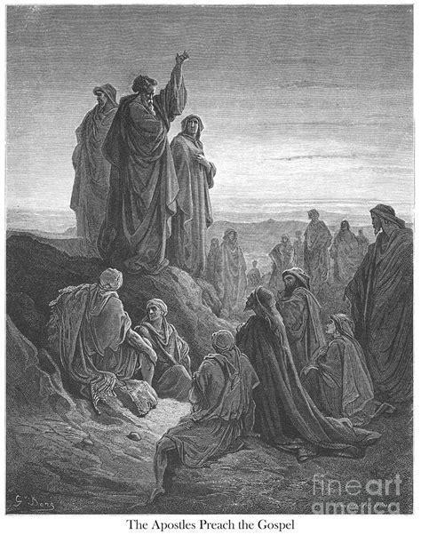 The Apostles Preaching The Gospel By Gustave Dore W1 Photograph By