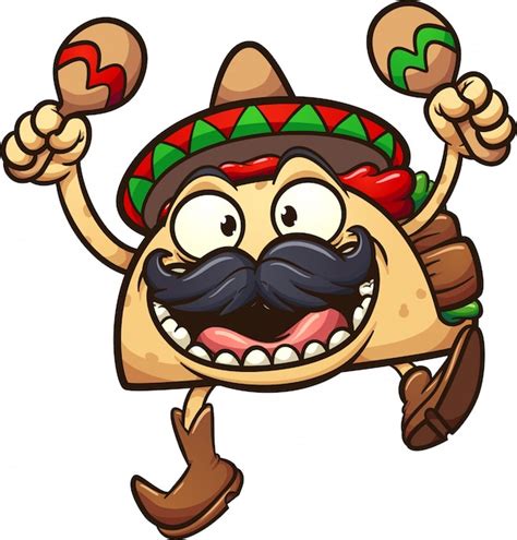 Mexican Taco Illustration Vector Premium Download