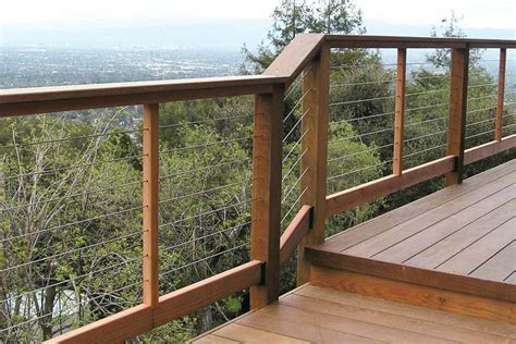 Steel Cable Railing Fence Inspiration Cable Railing Deck Patio