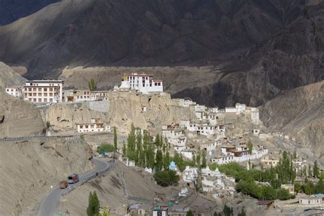 Lamayuru Gompa Is A Tibetan Buddhist Monastery And Big Mountain Ladakh