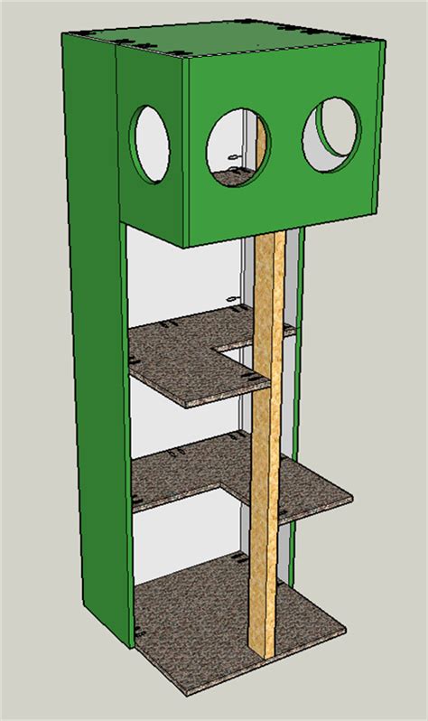 Ultimate diy cat tree.this video is about how i made a cat tree for our cat callie. Cat Tree House - buildsomething.com