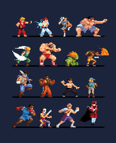Check Out This Behance Project Super Street Fighter Ii Pixel Art