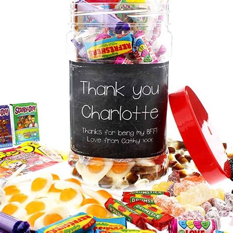 I Just Love It Personalised Thank You Sweet Jar Personalised Thank You