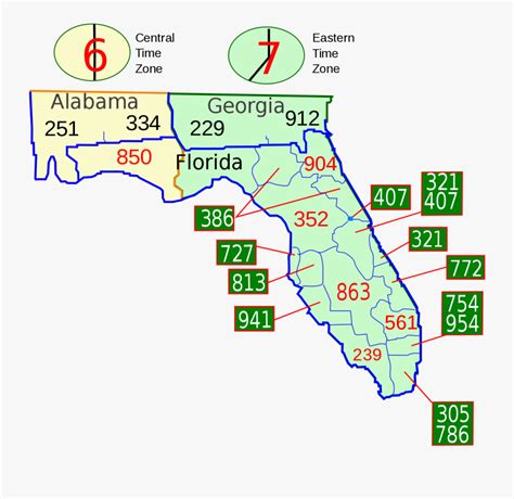 Map Of Florida Area Codes Map 2023