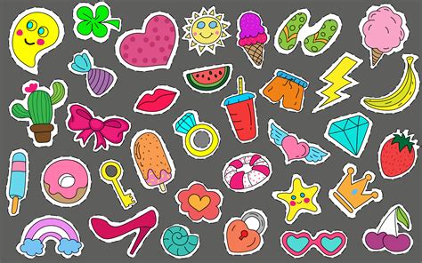Cute Stickers and Patches Free Download | Frebers