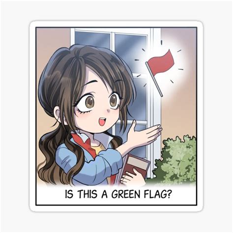 "The Guy Upstairs - Hawa (green flag)" Sticker for Sale by HanzaStudio
