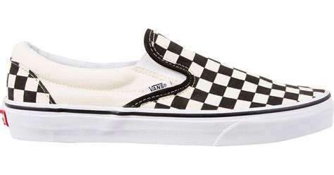 Great savings & free delivery / collection on many items. Lyst - Vans Checkerboard Slip-on Shoes in Black