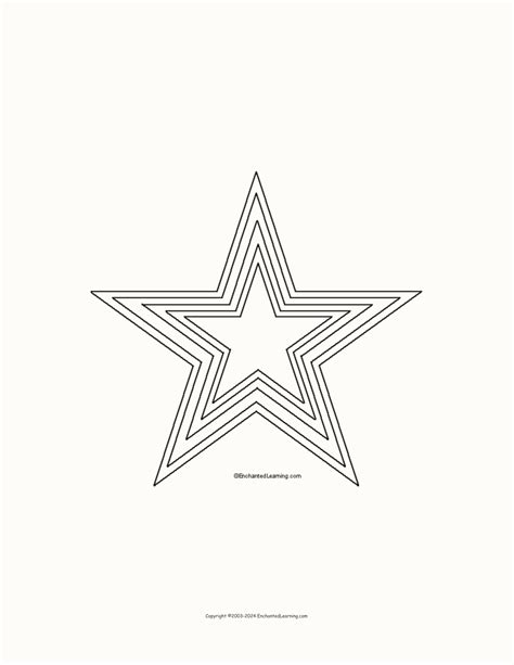 Star Template Printout Enchanted Learning