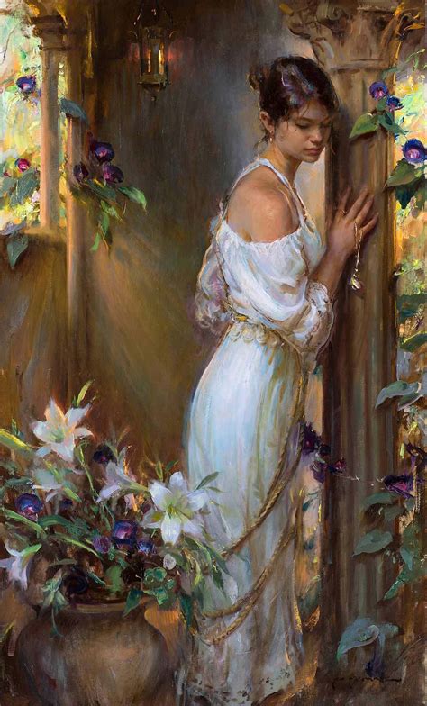 Daniel Gerhartz And Darkness Shall Not Overcome It X Oil Female Art Painting