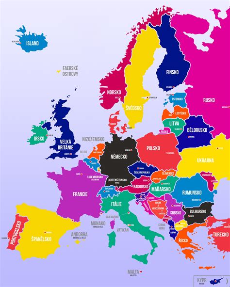 Czech map of Europe : europe
