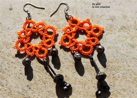 Consegna rapida e ritiro al pick&pay. Orecchini arancioni a chiacchierino | Серьги