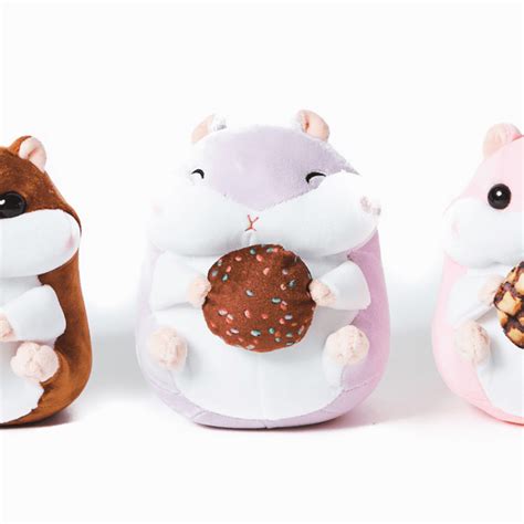 Scooshin Cute Ultra Soft Stuffed Animal 6 Hamster Purple Color Plush