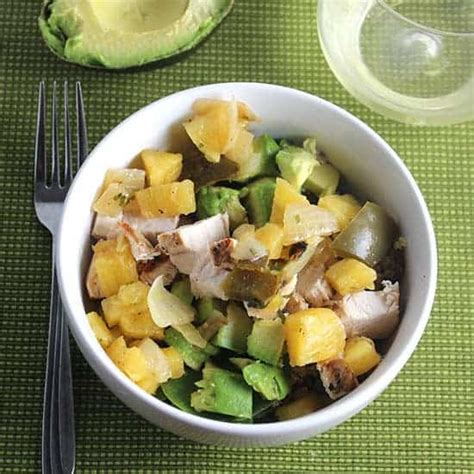 Avocado Chicken Bowls With Pineapple Salsa Cooking Chat