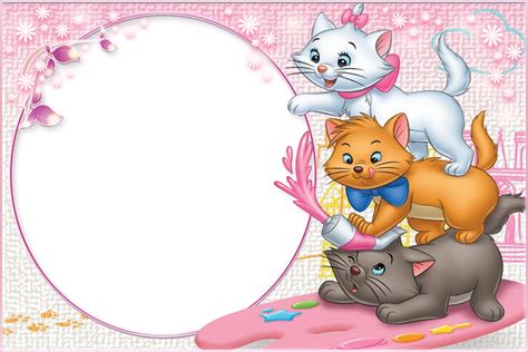 Three Cute Kittens Transparent Child Frame Gallery Yopriceville