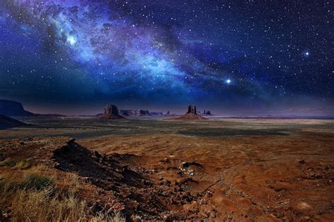 Starry Starry Night Night Skies Monument Valley Monument Valley Utah