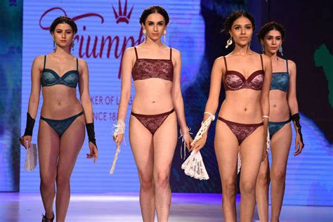 Models Walk The Ramp During Triumph Lingerie Fashion Show Held In Mumbai On May 24 2017