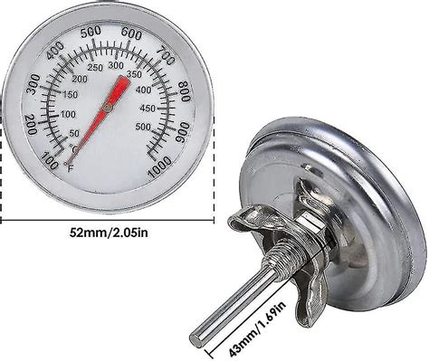 Barbecue Thermometer Stainless Steel Oven Thermometer Max 500c1000f