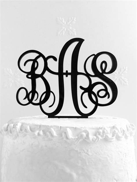 Monogram Wedding Cake Topper Wedding Cake Topper Bridal Etsy