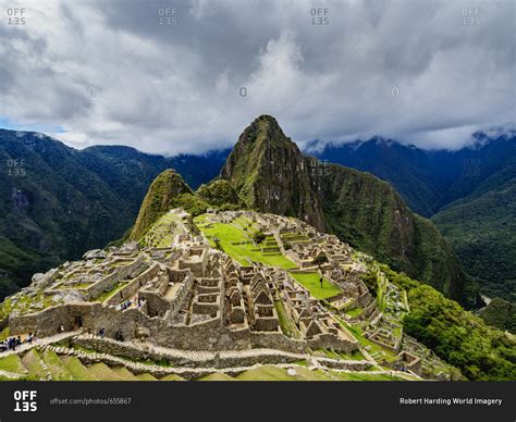 Machu Picchu Ruins Unesco World Heritage Site Cusco Region Peru