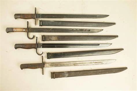 Sold Price 4 Japanese Wwii Arisaka Rifle Bayonets With Sheaths