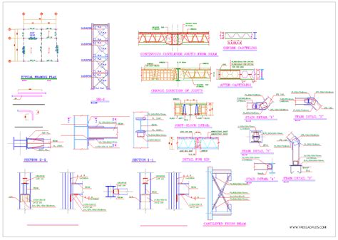 Details Of The Steel Structure Of A Three Storey Building 60 Sqm