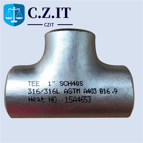 Seamless Stainless Steel Pipe Fittings Ss304 Ss316 Straignt Tee China