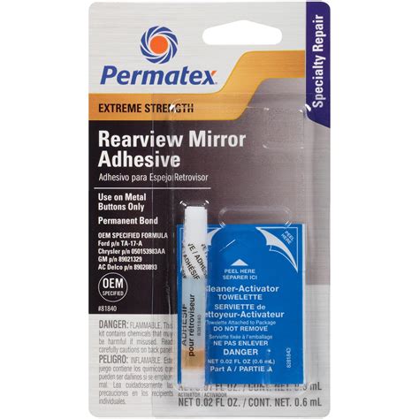 permatex 81840 permatex rear view mirror adhesive kits summit racing