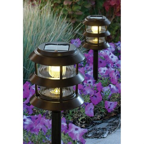 There are several ways to charge solar lights without the rays of the sun. Solar Garden Path Light, Bronze - 209793, Solar & Outdoor ...