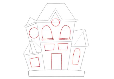 How To Draw A Haunted House Design School