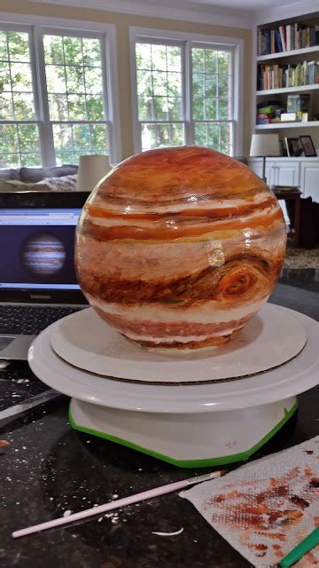 Cake Pop Insanity Planet Jupiter Cake Spherical Concentric Layer Cake