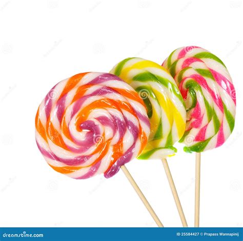 Retro Style Colorful Round Shape Lollipop Stock Image Image Of