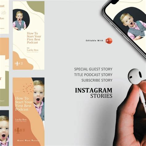 Podcast Instagram Stories And Post Social Media Template Creativity