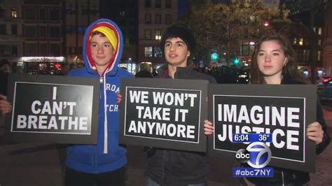 Protests Over Eric Garner Decision Continue In New York City Abc7 New