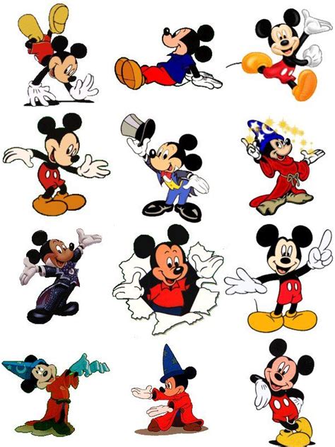 The Many Faces Of Mickey Mickey Mouse Art Mickey Mouse Pictures