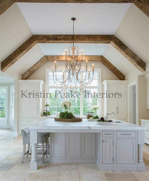 Vaulted ceiling with exposed beams pictures. Kitchen Vaulted Ceiling with Wood Beams - Transitional ...
