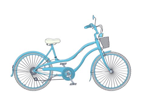 รูปจักรยานแนวคิดตะกร้าวาดยาง เวกเตอร์ Png ตะกร้า การวาดภาพ ยางภาพ