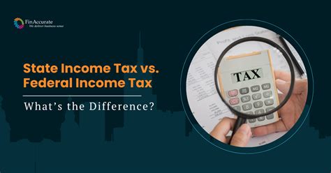 State Income Federal Income Tax Whats The Difference