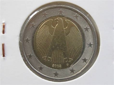 Coeur Déformé 2€ 2002 D Allemagne Eurorare Monnaies Fautées Ou Euro Rare