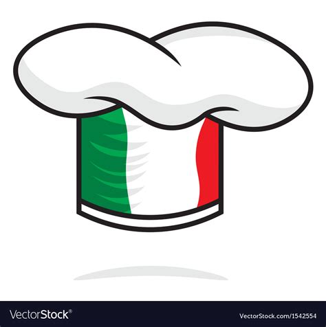 Italian Chef Hat Royalty Free Vector Image Vectorstock