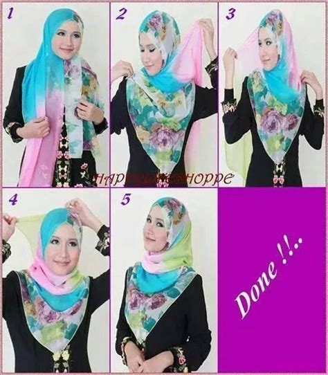 34 Tutorial Mudah Pemakaian Tudung Shawl Dan Selendang Mengikut Trend